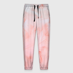 Мужские брюки 3D Aesthetic visual art Pink feathers