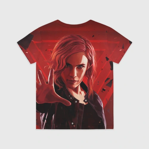 Детская футболка 3D с принтом Джесси Фейден арт, вид сзади #1