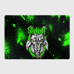 Магнитный плакат 3Х2 Slipknot зеленый козел