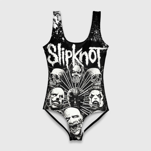 Женский купальник 3D Slipknot black, цвет 3D печать