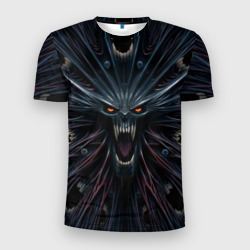 Мужская футболка 3D Slim Scream alien monster