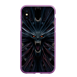 Чехол для iPhone XS Max матовый Scream alien monster