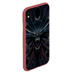 Чехол для iPhone XS Max матовый Scream alien monster - фото 2