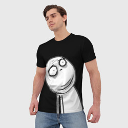 Мужская футболка 3D Мемные стикеры - Отчаяние - фото 2