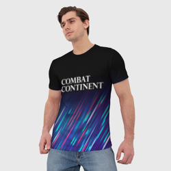 Мужская футболка 3D Combat Continent stream - фото 2
