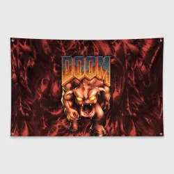 Флаг-баннер DOS Doom - Bull demon