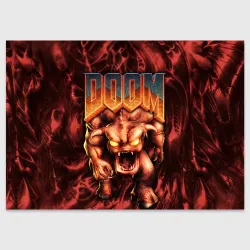 Поздравительная открытка DOS Doom - Bull demon