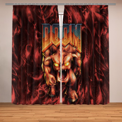 DOS Doom - Bull demon – Фотошторы с принтом купить