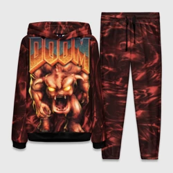 Женский костюм с толстовкой 3D DOS Doom - Bull demon