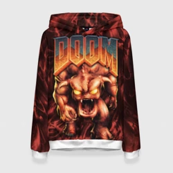 Женская толстовка 3D DOS Doom - Bull demon
