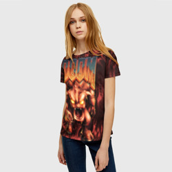 Женская футболка 3D DOS Doom - Bull demon - фото 2