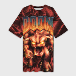 Платье-футболка 3D DOS Doom - Bull demon