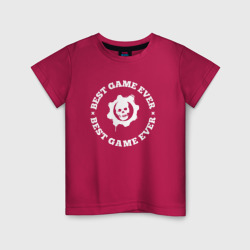 Детская футболка хлопок Символ Gears of War и круглая надпись best game ever