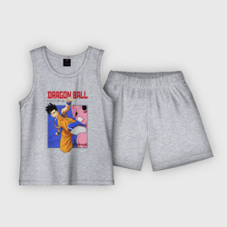 Детская пижама с шортами хлопок Dragon Ball - Сон Гоку - Удар