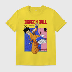 Мужская футболка хлопок Dragon Ball - Сон Гоку - Удар