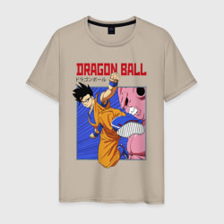 Мужская футболка хлопок Dragon Ball - Сон Гоку - Удар