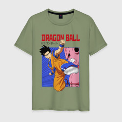 Мужская футболка хлопок Dragon Ball - Сон Гоку - Удар