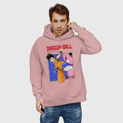 Мужское худи Oversize хлопок Dragon Ball - Сон Гоку - Удар - фото 2