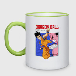 Кружка двухцветная Dragon Ball - Сон Гоку - Удар