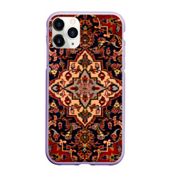Чехол для iPhone 11 Pro матовый Советский бабушкин ретро ковёр с узорами текстура