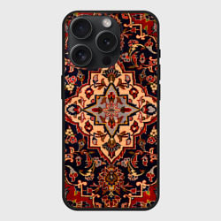 Чехол силиконовый для Apple iPhone 15 Pro матовый Советский бабушкин ретро ковёр с узорами текстура
