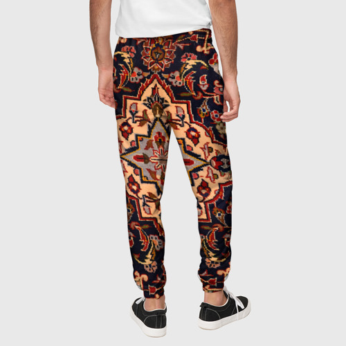 Мужские брюки 3D Советский бабушкин ретро ковёр с узорами текстура, цвет 3D печать - фото 5