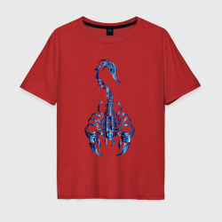 Мужская футболка хлопок Oversize Знак зодиака - скорпион