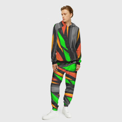Мужской костюм с толстовкой 3D Абстракция разноцветные  элементы - фото 2