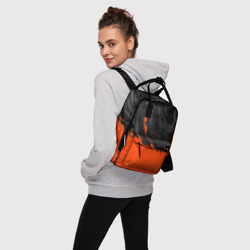 Женский рюкзак 3D Black & orange - фото 2