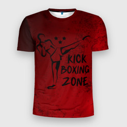 Мужская футболка 3D Slim Зона Кикбоксинга