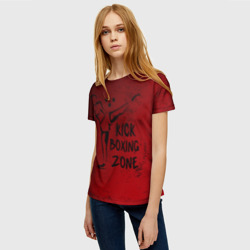 Женская футболка 3D Зона Кикбоксинга - фото 2