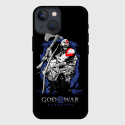 Чехол для iPhone 13 mini Кратос,Атрей и Тор GoW Ragnarok