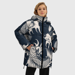 Женская зимняя куртка Oversize Japan carp - фото 2