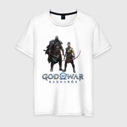 Отец и сын GoW Ragnarok – Мужская футболка хлопок с принтом купить со скидкой в -20%
