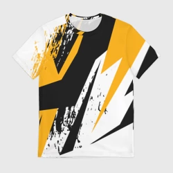 Мужская футболка 3D Гоночная абстракция