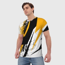 Мужская футболка 3D Гоночная абстракция - фото 2