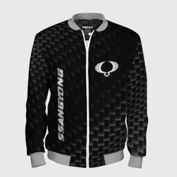 Мужской бомбер 3D Ssangyong карбоновый фон