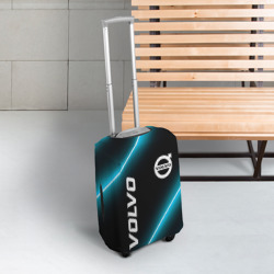 Чехол для чемодана 3D Volvo неоновые лампы - фото 2
