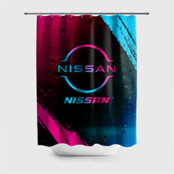 Штора 3D для ванной Nissan - neon gradient