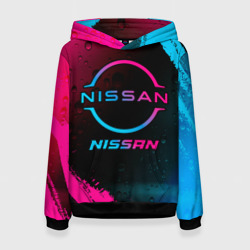 Женская толстовка 3D Nissan - neon gradient