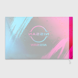 Флаг 3D Nissan - neon gradient - фото 2