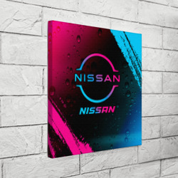 Холст квадратный Nissan - neon gradient - фото 2