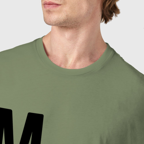 Мужская футболка хлопок Менеджер - с очень Большой буквы, цвет авокадо - фото 6