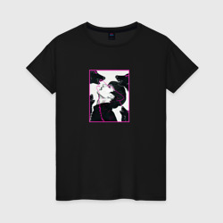 Bang Chan wolf fan art – Женская футболка хлопок с принтом купить со скидкой в -20%