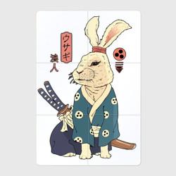 Магнитный плакат 2Х3 Кролик самурай с мечом
