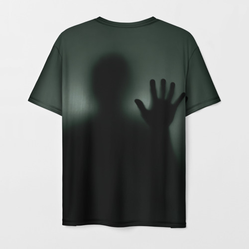 Мужская футболка 3D Хэллоуин - тень призрака, цвет 3D печать - фото 2