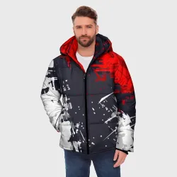 Мужская зимняя куртка 3D Абстрактные брызги - фото 2