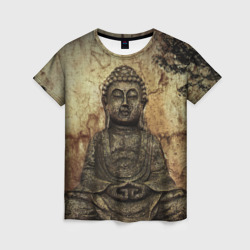 Женская футболка 3D Статуя Будды