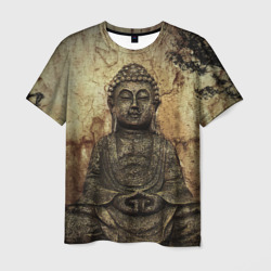 Мужская футболка 3D Статуя Будды