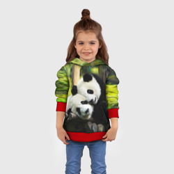 Детская толстовка 3D Влюблённые панды - фото 2